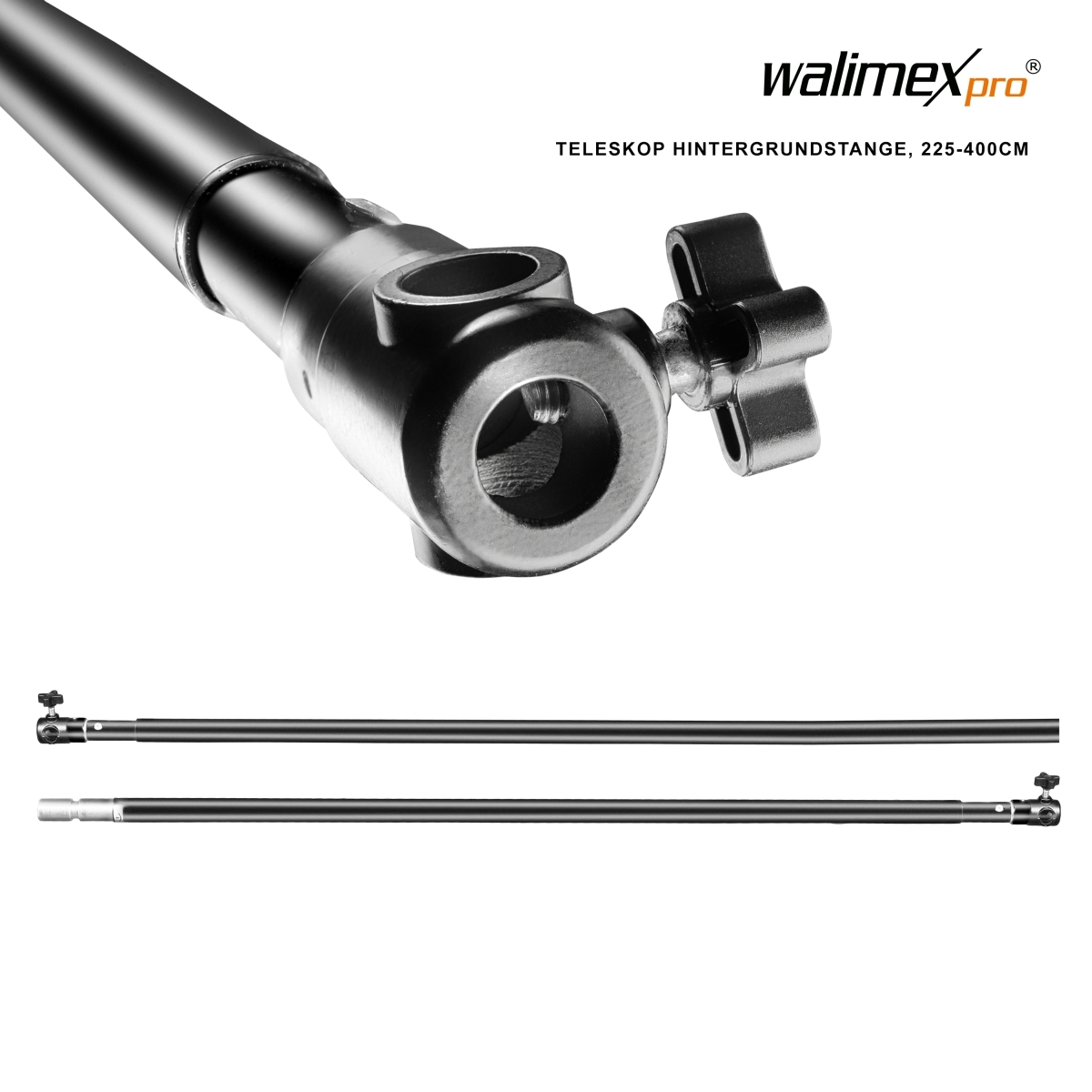 Walimex pro Teleskop Hintergrundstange 225-400 cm